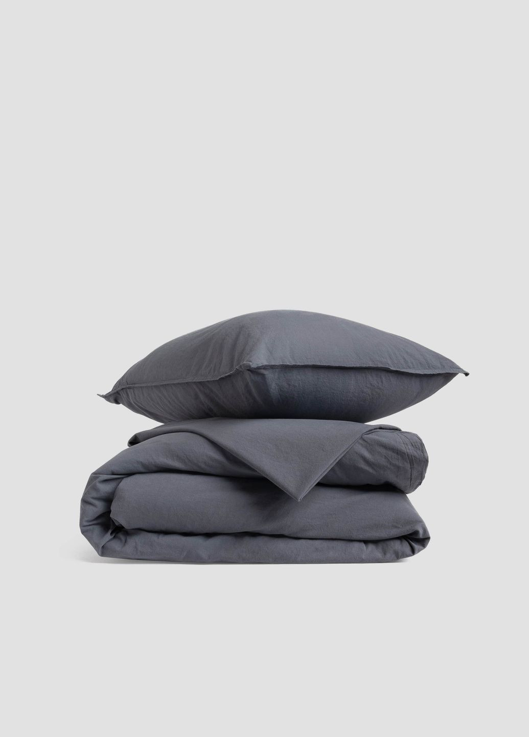 Комплект білизни із вареної бавовни Slate сімейний, Простирадло без резинки Leglo (300370720)