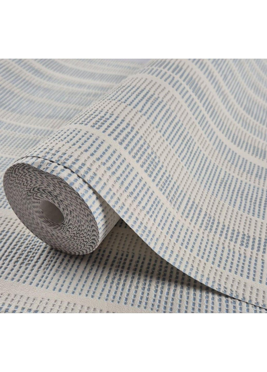 Шпалери вінілові на флізеліні 0.53 × 10.05 м 57228, молочні з блакитним для спальні, вітальні, коридору MARBURG (368895703)