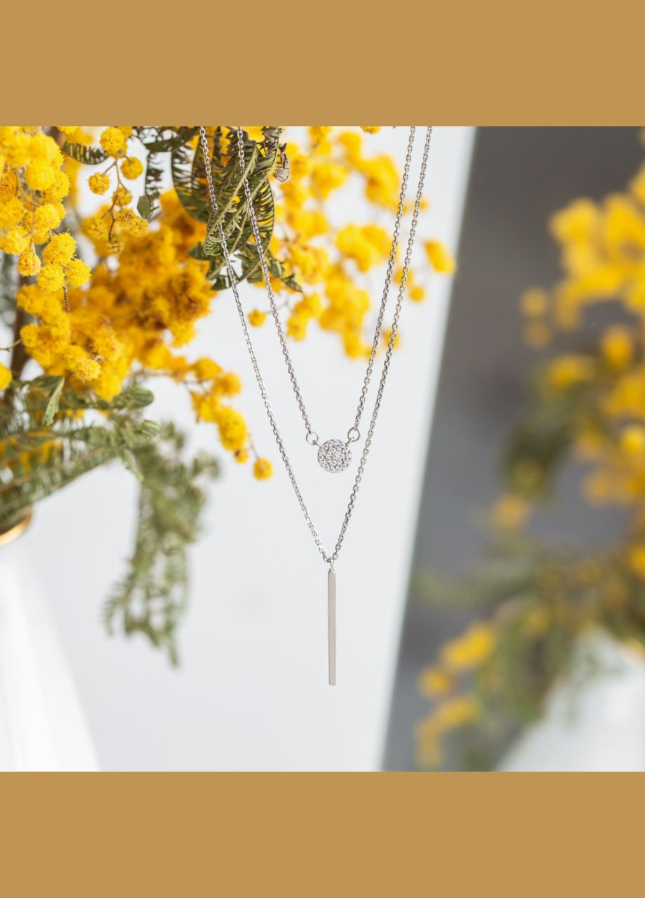 Серебряные серьги с аметистом и фианитами. Каштан (342335571)