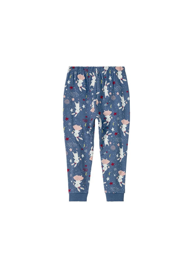 Синяя всесезон пижама для девочки Lupilu