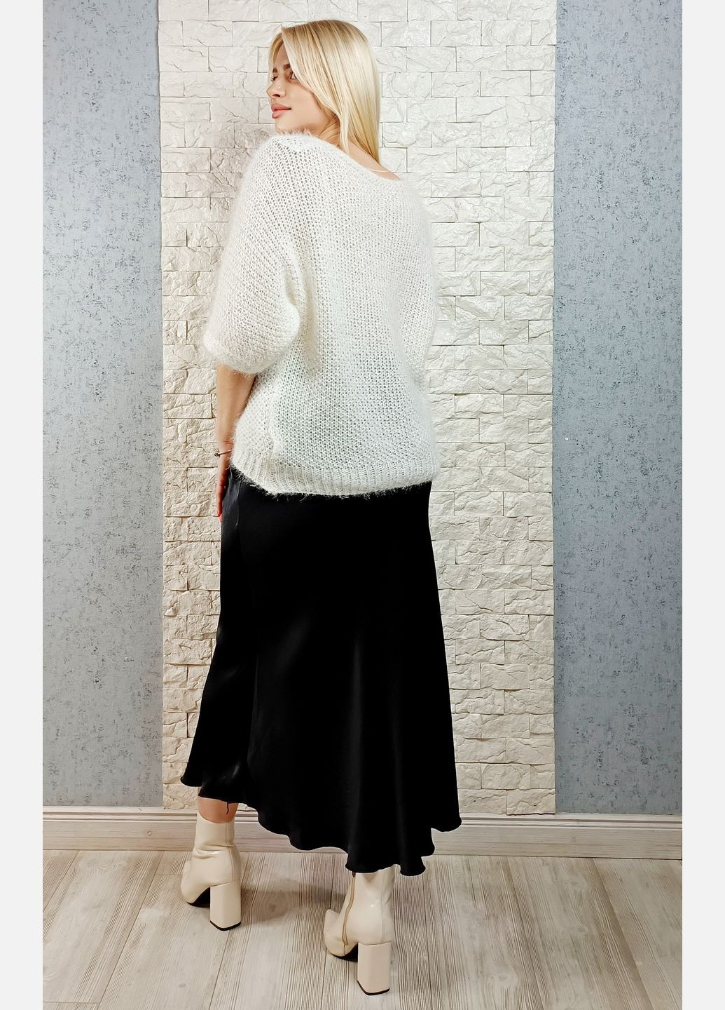 Черная коктейльный, кэжуал, повседневная однотонная юбка di classe а-силуэта (трапеция)