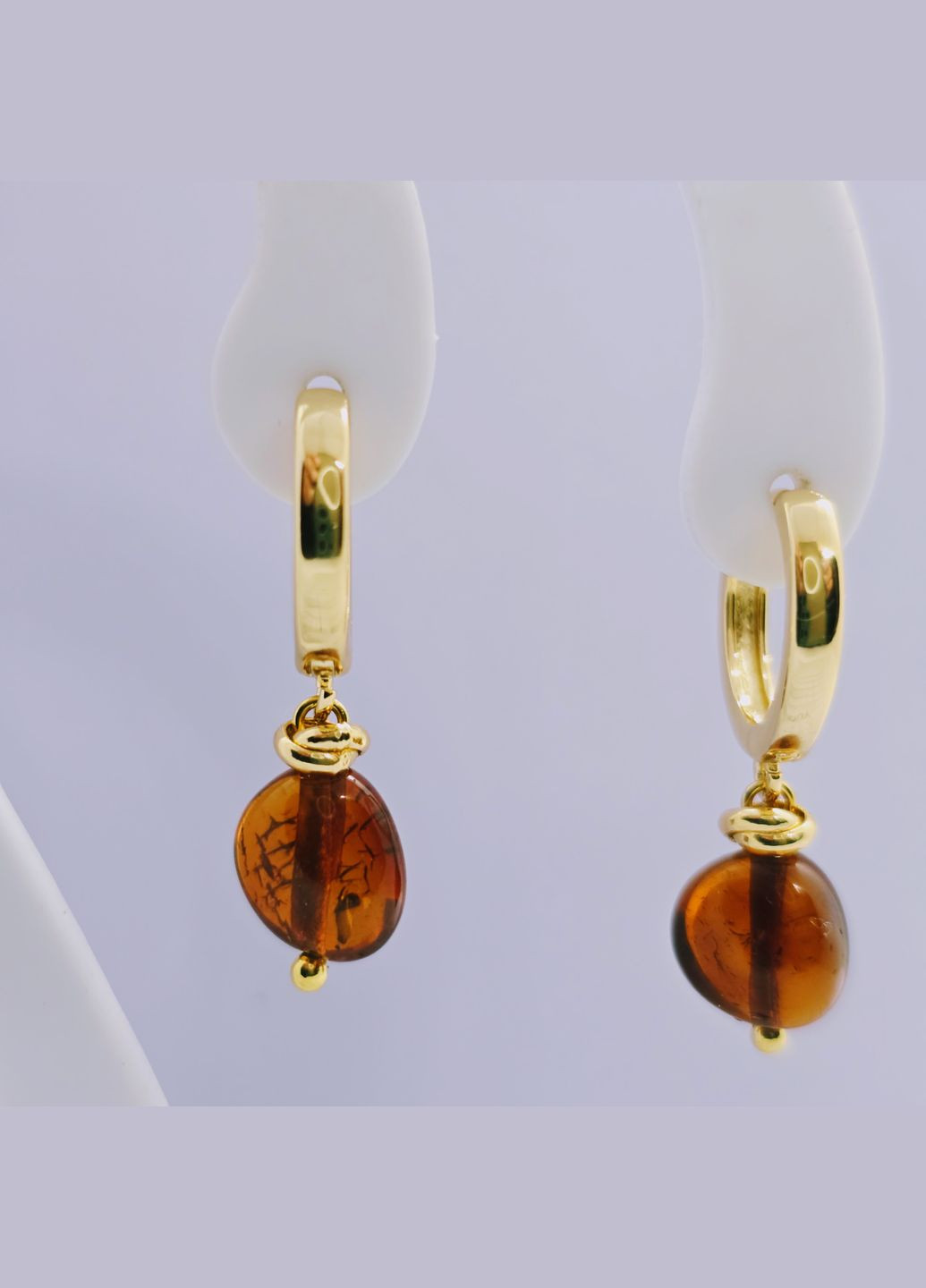 Серьги 3287 из натурального янтаря MINOV (333984738)