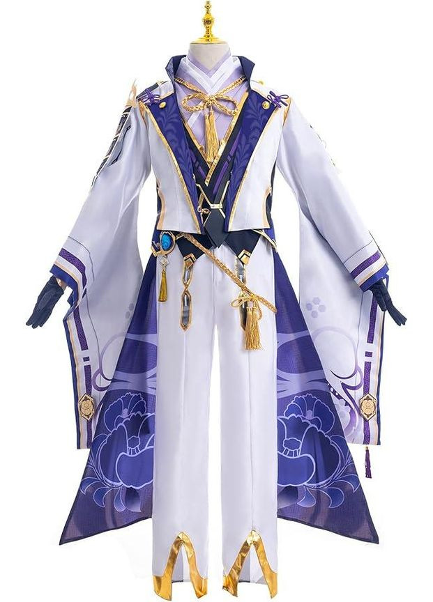 Костюм Камісато Аято XXL косплей Геншин Імпакт, комплект образ наряд Kamisato Ayato Genshin Impact на Хелловін в стилі аніме No Brand (362346355)