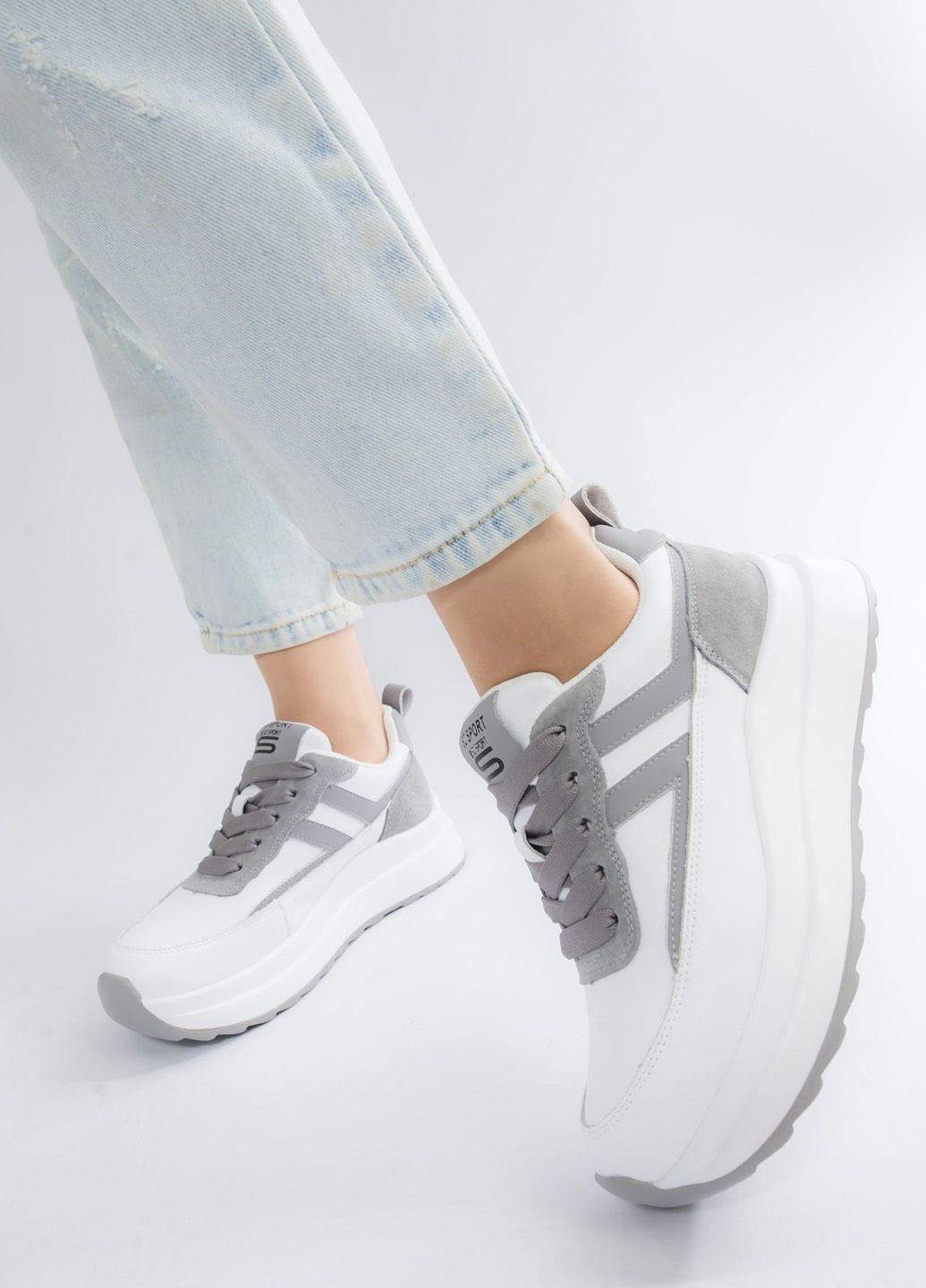 Кросівки жіночі ITTS сірі демісезони (301525019)