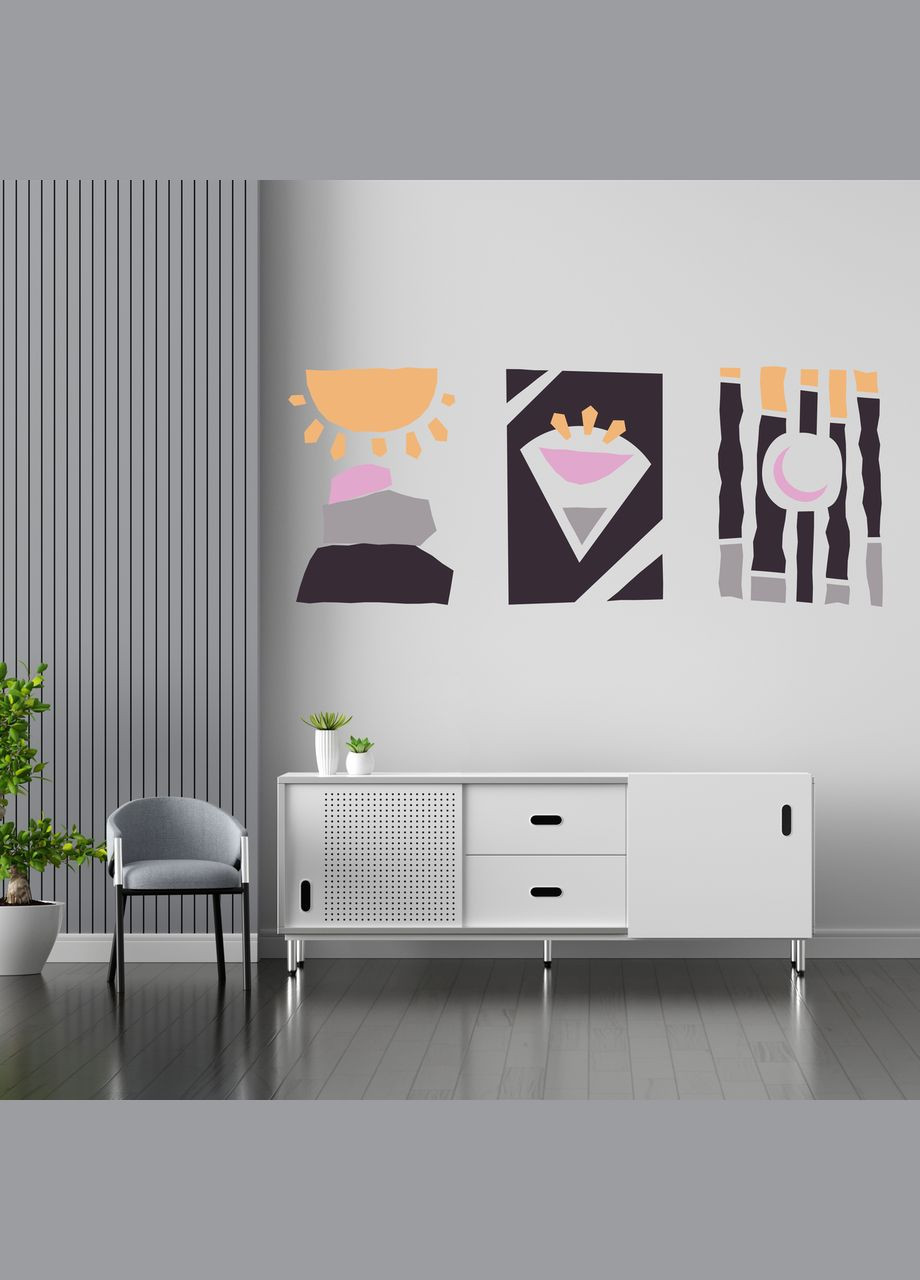 Вінілова інтер'єрна на стіну, шпалери та інші поверхні "Boho style. Бохо" з Оракалу Кавун наклейка (316189413)