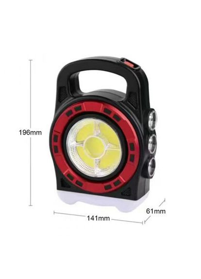 Прожектор 6678С-3LED+5COB с солнечной панелью и функцией Power Bank, ручной прожектор No Brand (330635535)