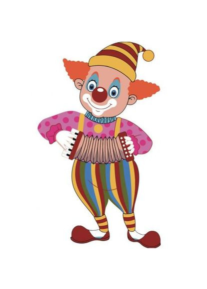 Картина за номерами "Клоун з гармошкою" ★★★ Brushme (361416346)