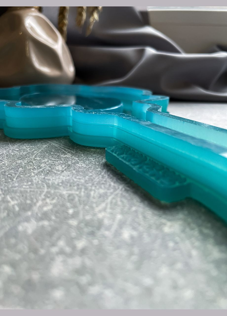 Молд Дзеркало велике з ручкою 280*115*10 мм силіконова форма для епоксидної смоли No Brand (370566418)