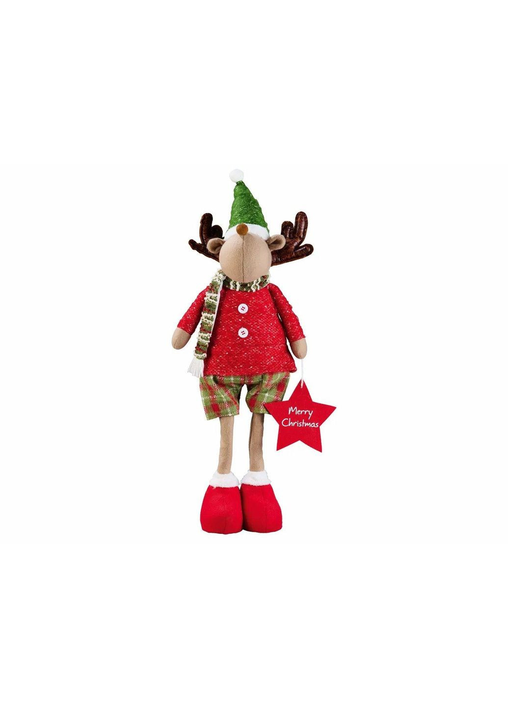 Новорічна фігурка Різдвяний Олень з телескопічними ніжками 46-71,5 см Livarno home (362045908)