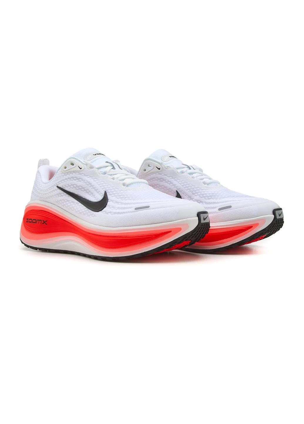 Белые демисезонные кроссовки мужские nike zoomx vomero 18 white orange найк зум вомеро 18 белые No Brand
