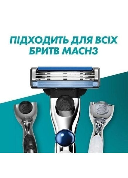 Сменные картриджи для бритья (лезвия кассеты) мужские Mach3 Turbo кассеты 12 шт Gillette Mach 3 (324231579)