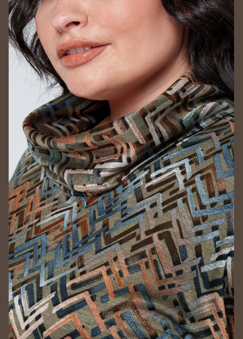 Оливковое (хаки) повседневный платье асимметричное спинка с принтованными полосатыми вставками all posa (ap101692p) A'll Posa