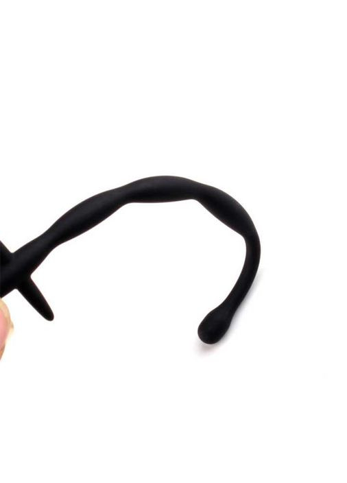 Мягкий уретральный катетер "Меч" черного цвета для любителей игр БДСМ и острых ощущений China (360603032)