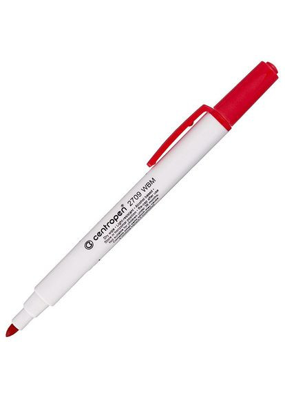 Маркер Whiteboard 2709 круглый 12 мм красный Centropen (280928046)