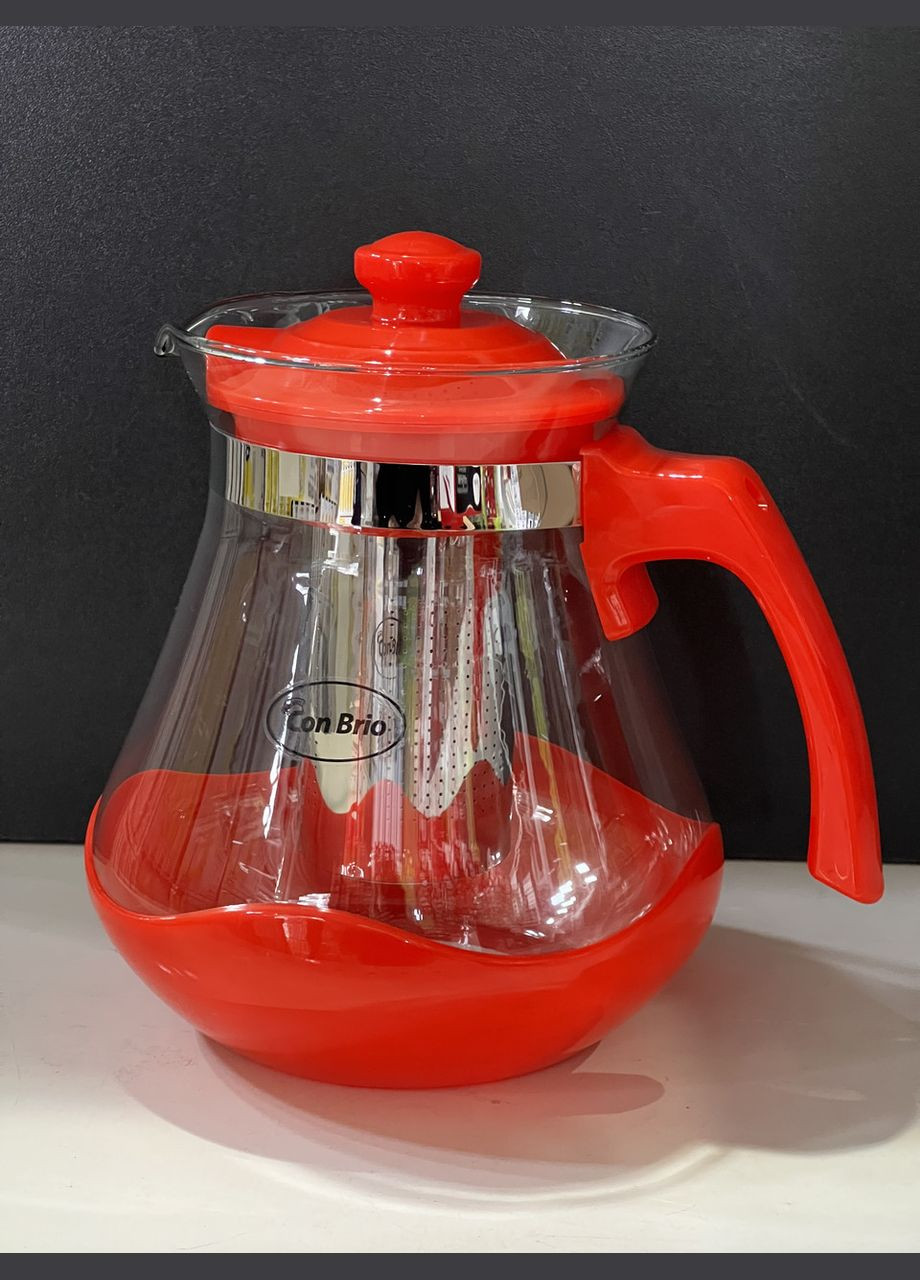 Чайник заварочный для чая 1500 мл (CB-6215) Красный Con Brio (334010026)