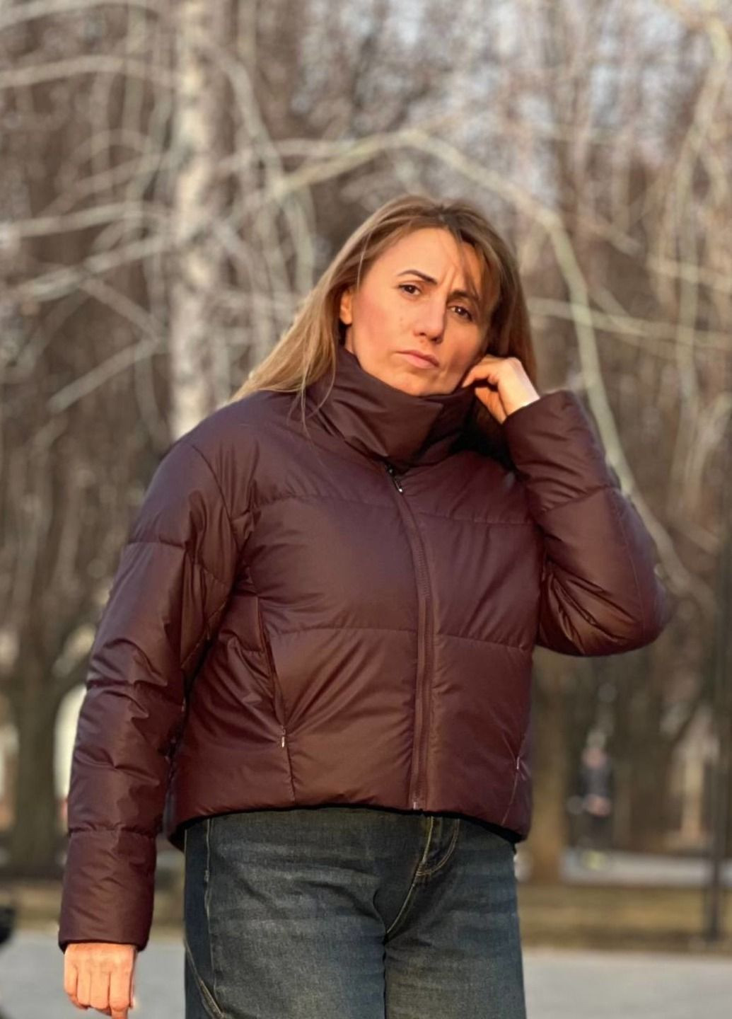 Бордовая демисезонная куртка KTL&Kattaleya