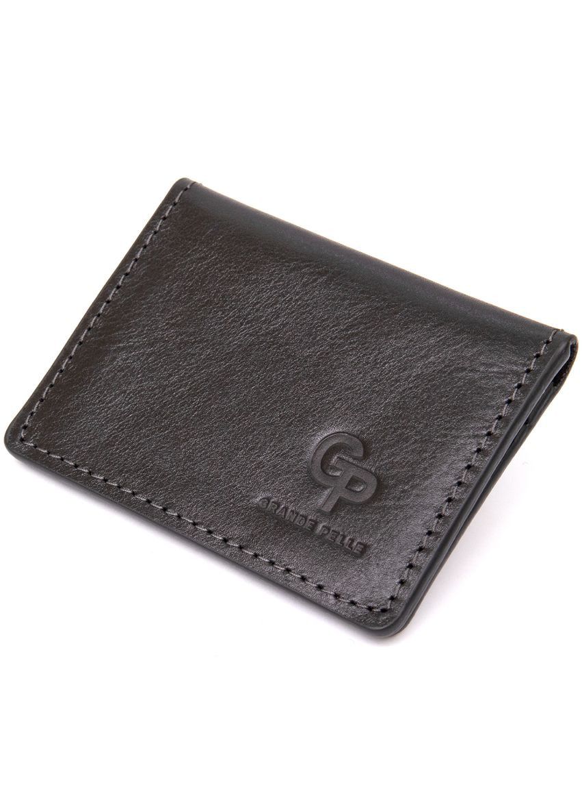 Шкіряна обкладинка для автодокументів GRANDE PELLE чорна (sku_11495) No Brand (327820115)