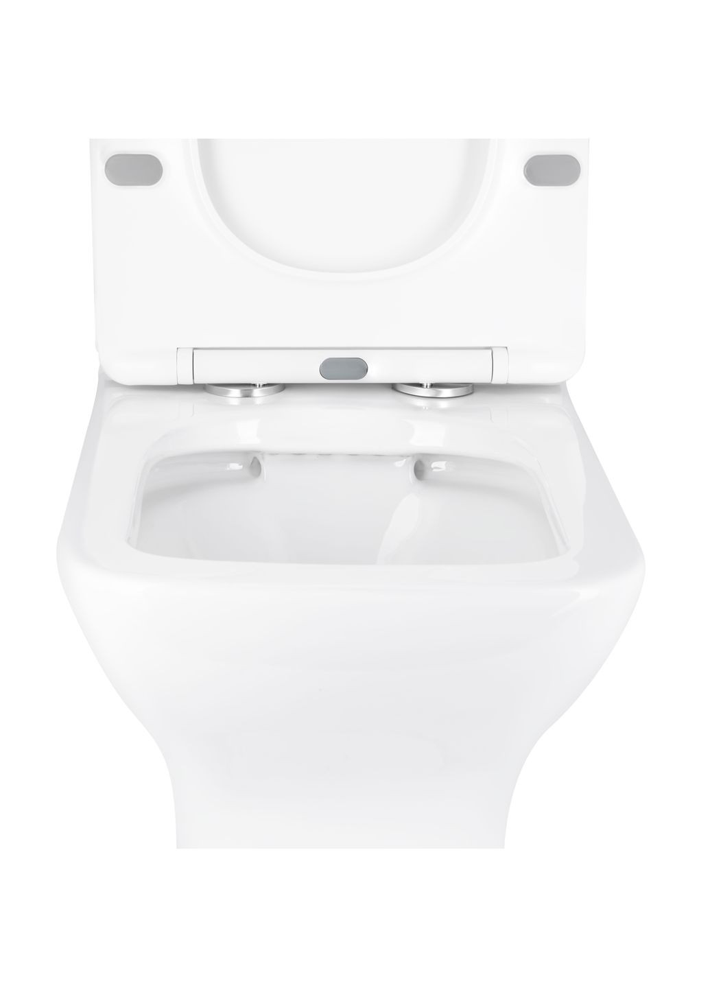 Унитаз напольный Aries Rimless безободковый с сиденьем Soft-close WHITE Qtap QT03228302W (341326466)