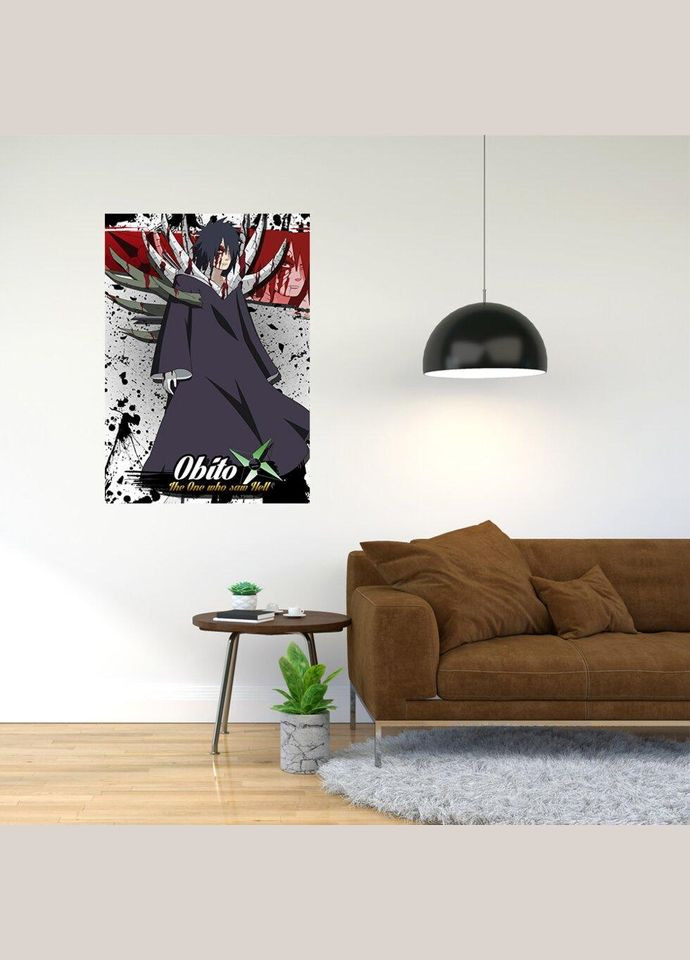 Плакат- з принтом "Обіто Учиха (Персонаж аніме «Наруто»)" A2 Кавун постер (316209085)