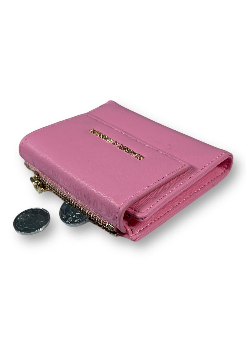 Жіночий гаманець екошкіра 1 відділення для купюр та 5 відділень для карток розмір:12*10*2 см рожевий Tailian (268995036)