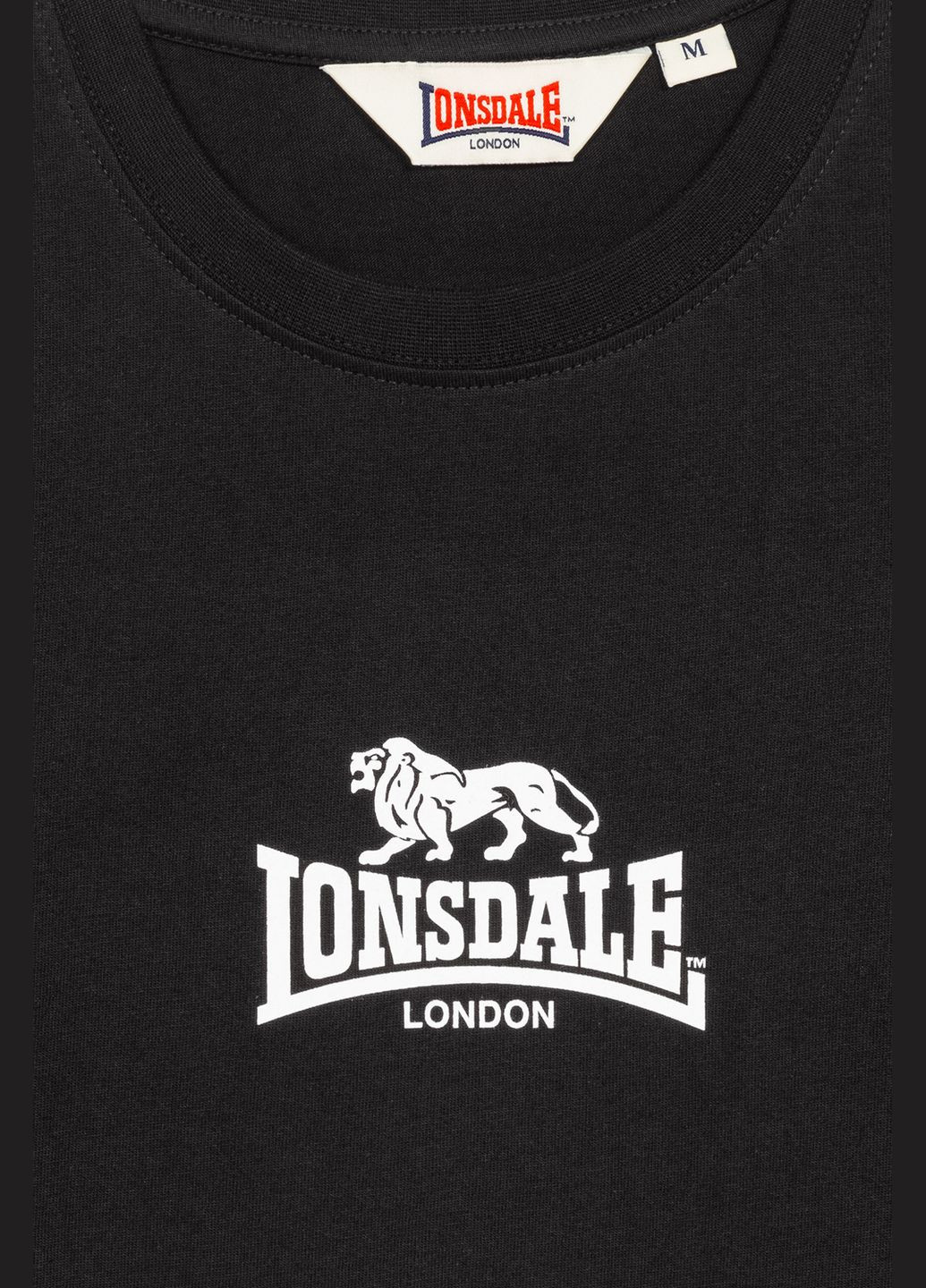Чорна футболка Lonsdale Shegra