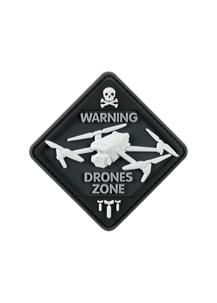 Нашивка Drones Zone PVC Black M-TAC (315047250)