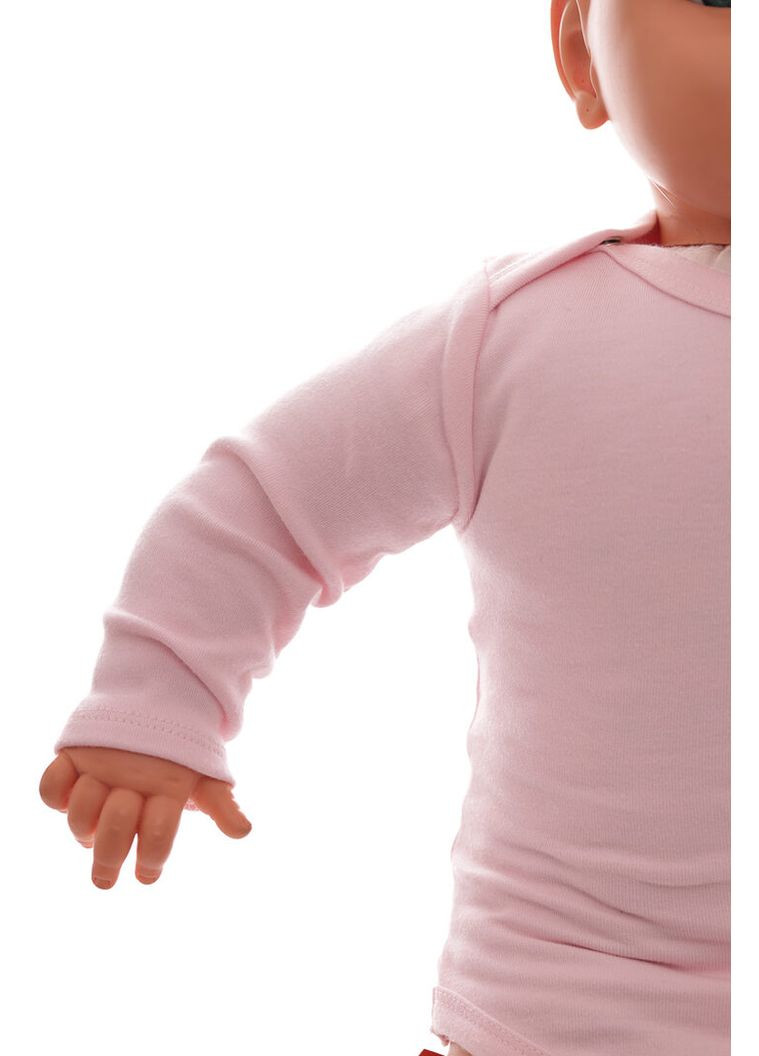 Боди с длинным рукавом для девочки интерлок розовый 80 см (50007) BABYKROHA (297197376)