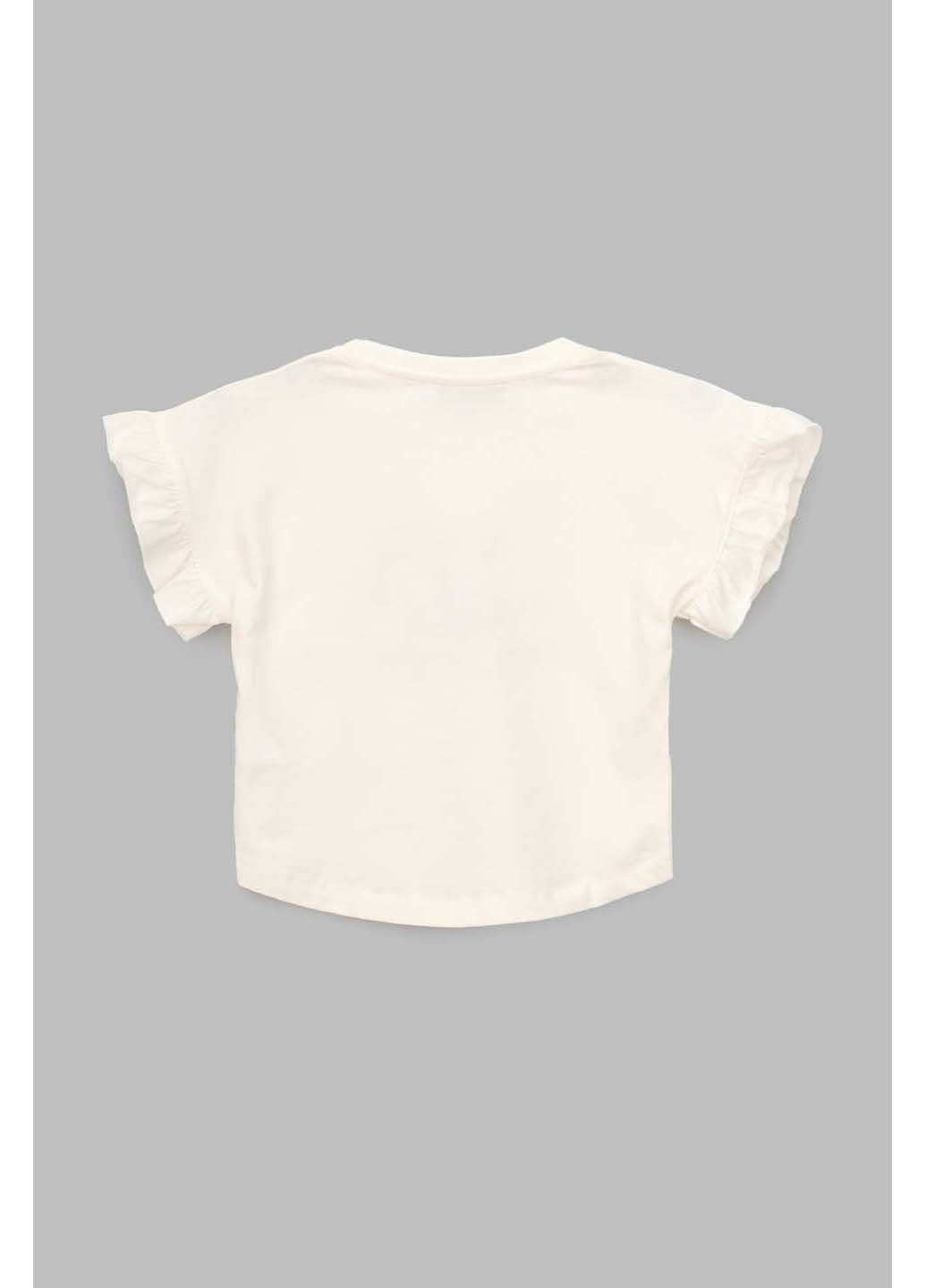Молочная демисезонная футболка Viollen