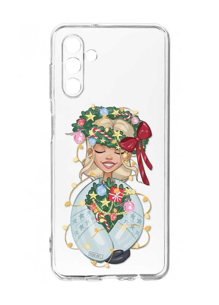 Прозорий чохол на Samsung Galaxy S24 FE Українка у зимовому вінку (принт 194) Creative (362963795)