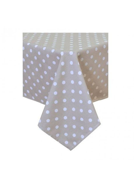 Скатертина горох 120х136 см Бежево-молочний (718) Прованс (361785036)