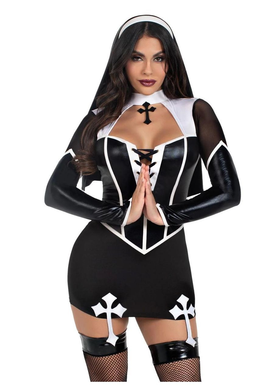 Костюм-монашки Leg Avenue Holy Hottie Dress XS No Brand (362453497)