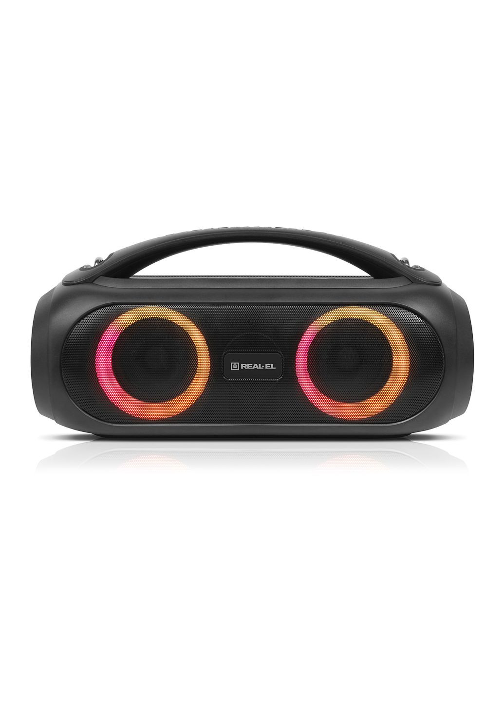 Колонка X-745 Black (40Вт, Bluetooth, USB, AUX, 3000мА*ч) Real-El (333824476)
