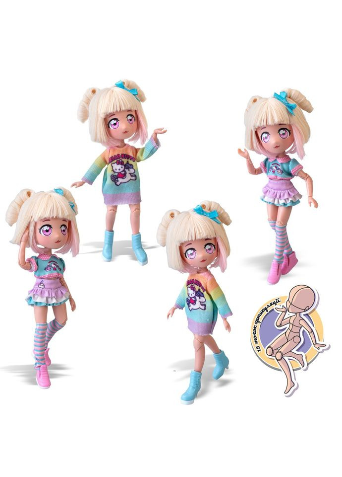 Дитяча лялька "Стильна Цукерка-єдиноріг" HKTF2000 серії "Hello Kitty" 4SF Manga Dolls (358939588)