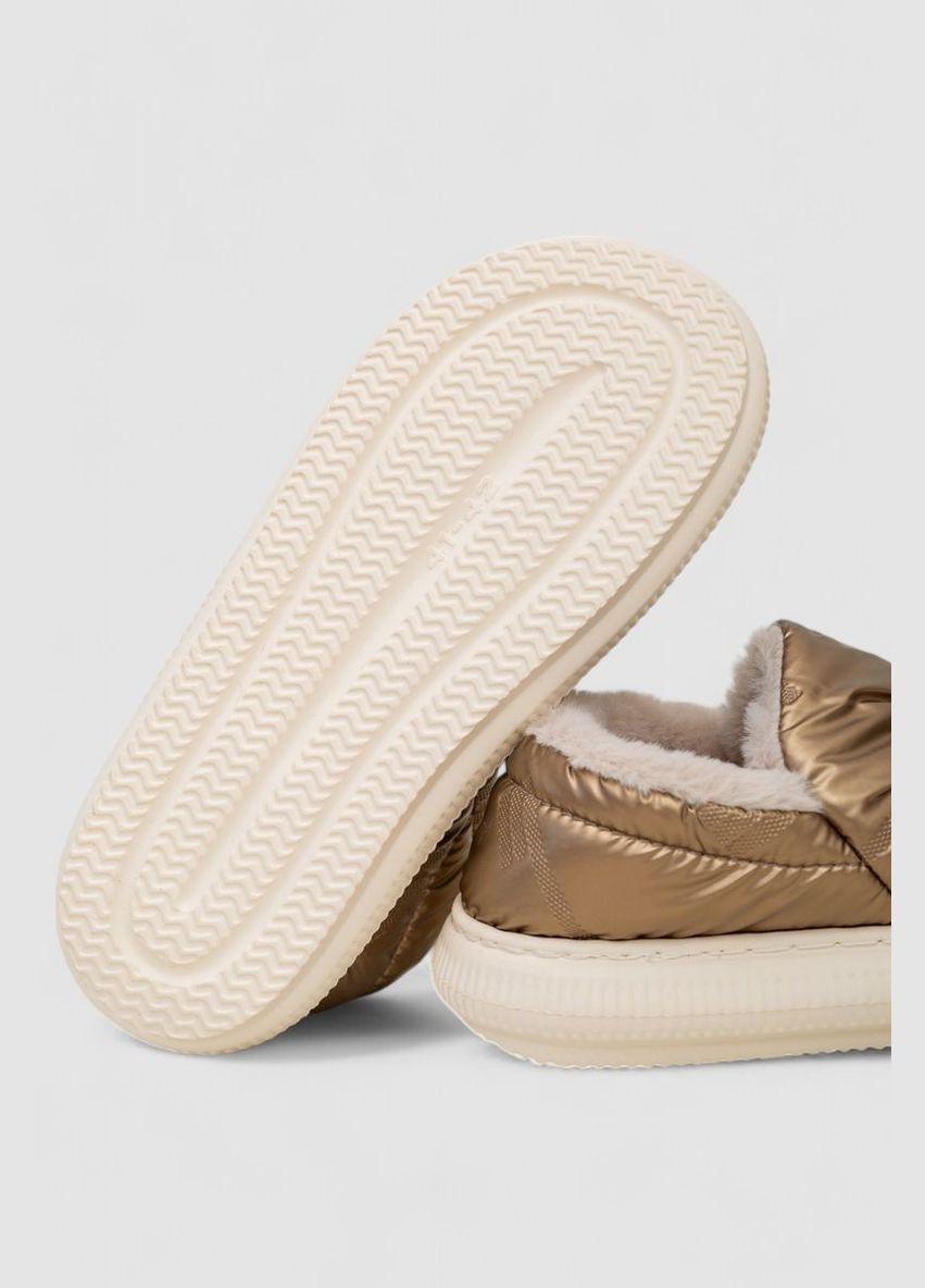 Бронзовые тапочки мужские домашние с задником Ager