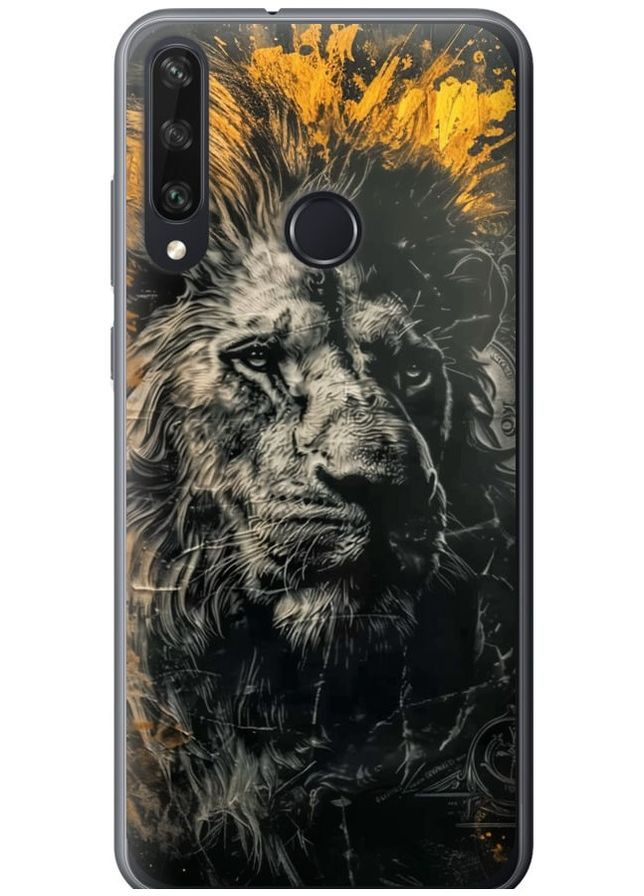 2D пластиковый чехол 'Лев в золотых красках' для Endorphone Huawei Y6p (297661428)