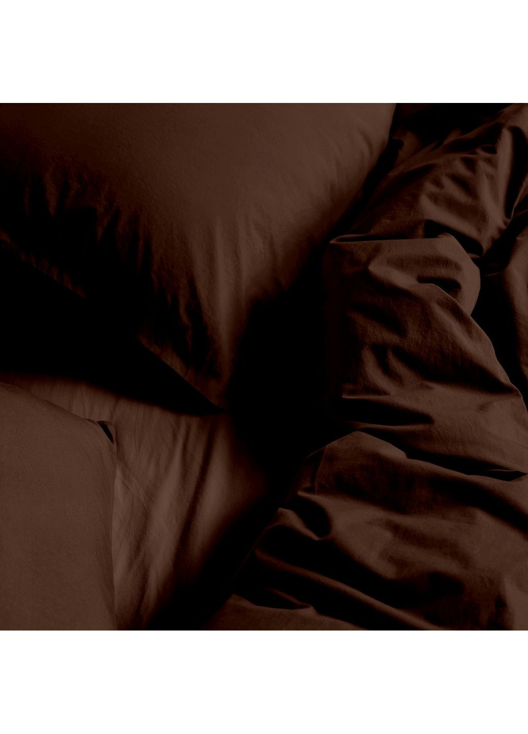 Євро наволочка з вареної бавовни 50х70 COCOA BROWN (4822052415726) Cosas (367914705)