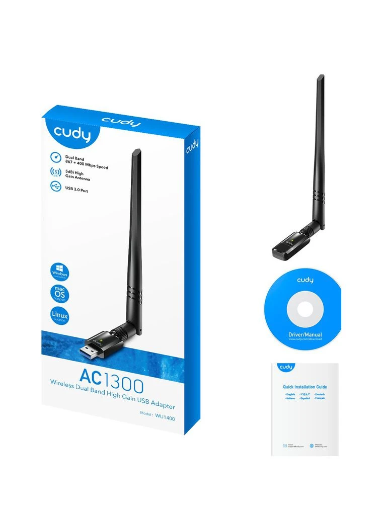 Wi-Fi адаптер WU1400 [121803] Cudy (400901611)