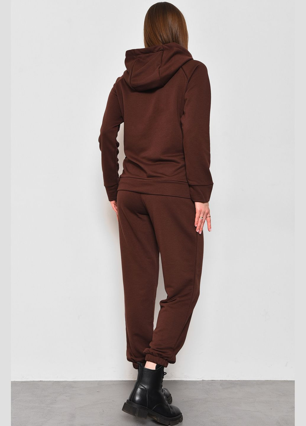 Спортивний костюм жіночий коричневого кольору Let's Shop (285692164)