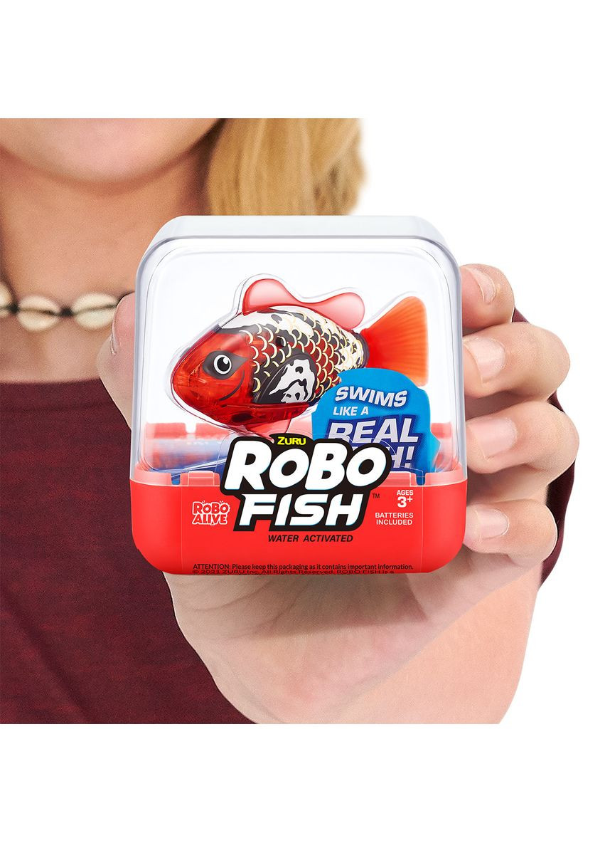 Интерактивная игрушка Robo Alive S3 - Роборыбка (красная) Pets & Robo Alive (342753037)