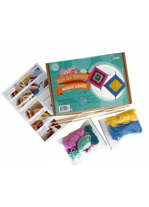 Набір дитячої творчості "Плетіння-Мандали бажання" ПМ-002 УМНЯШКА (337579651)