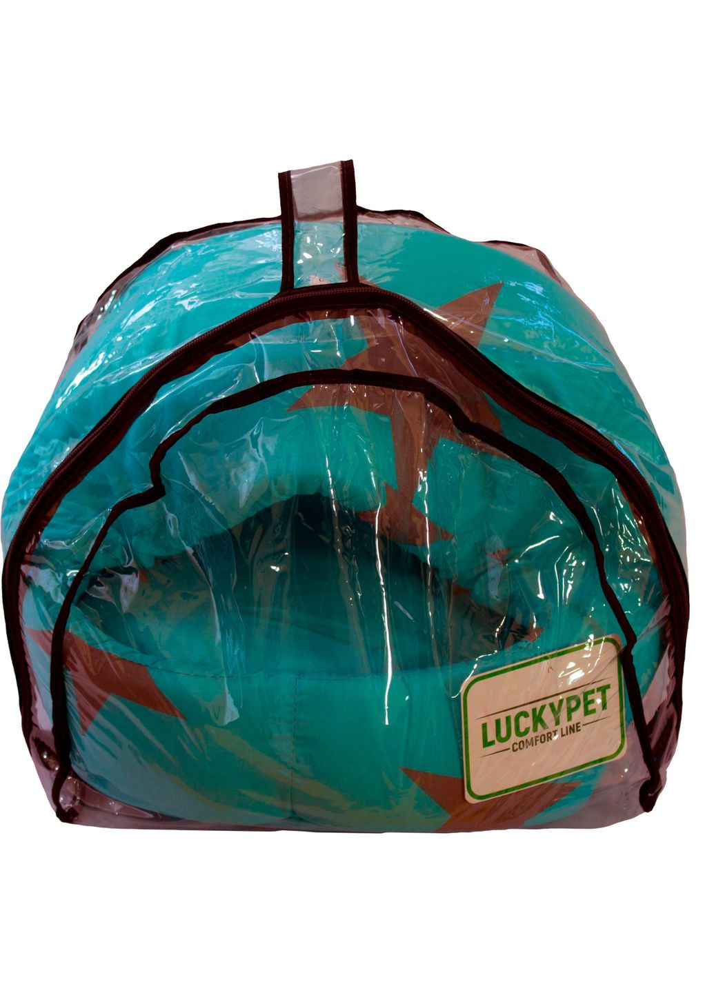 Будиночок для собак та кішок №3 Белла 52x44x44 см Бірюзовий (4820224211824) Lucky Pet (279564923)