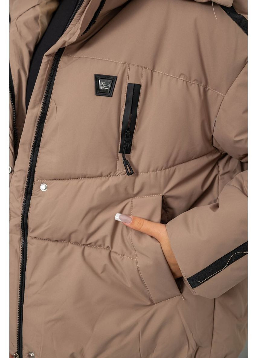 Бежевая демисезонная куртка женская Ager 244R866