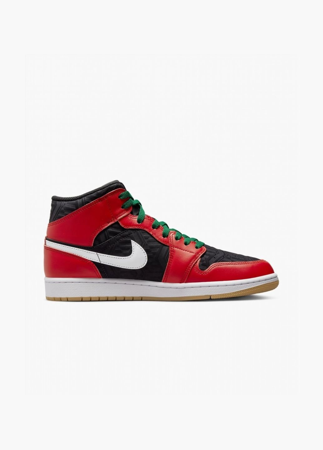 Червоні кросівки чоловічі retro 1 mid se casual shoes red/black dq8417-006 Air Jordan