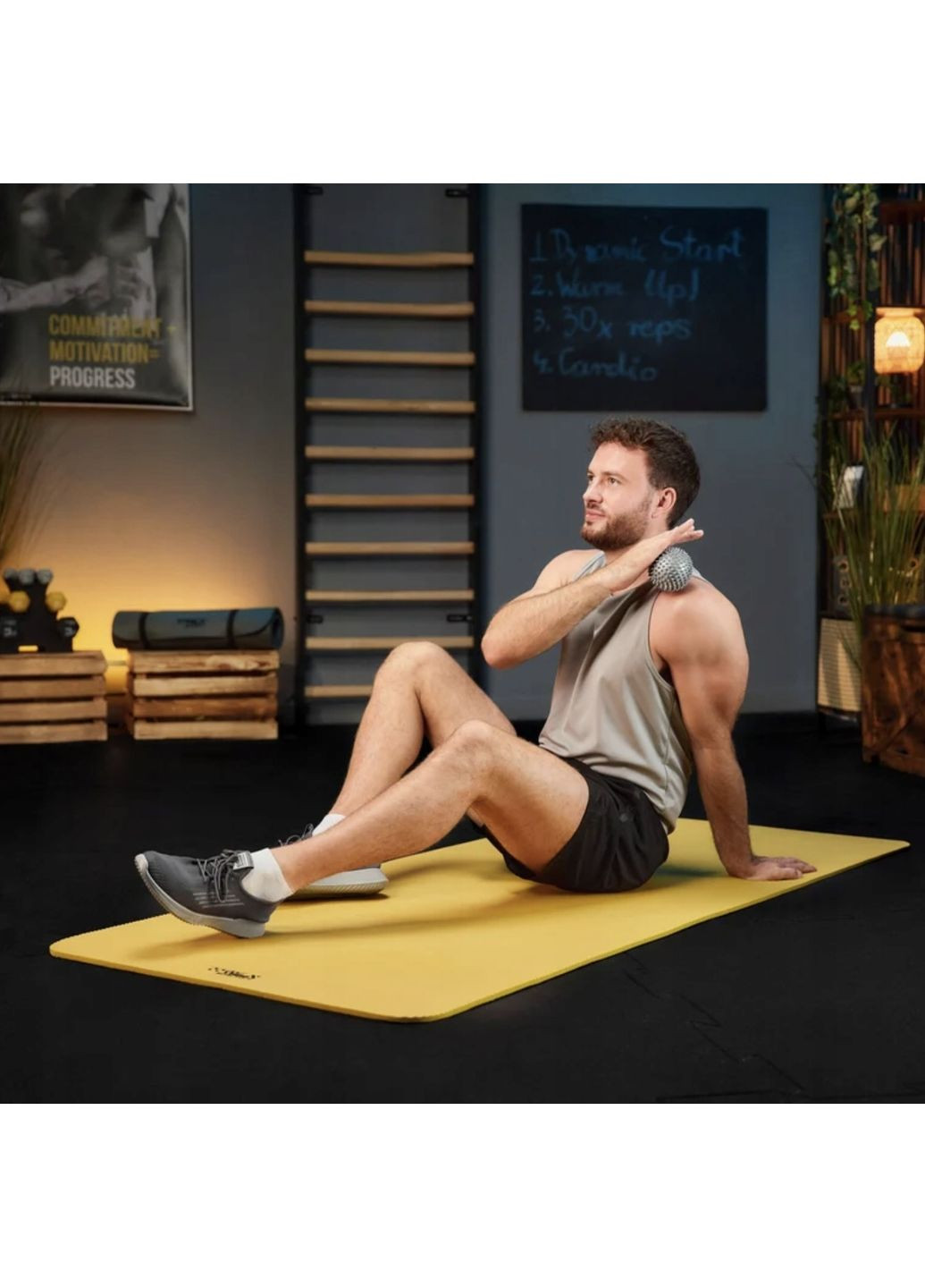 Набір масажних м'ячів TX-003MSB 3в1 для йоги та фітнесу PVC TREX Sport (361952285)