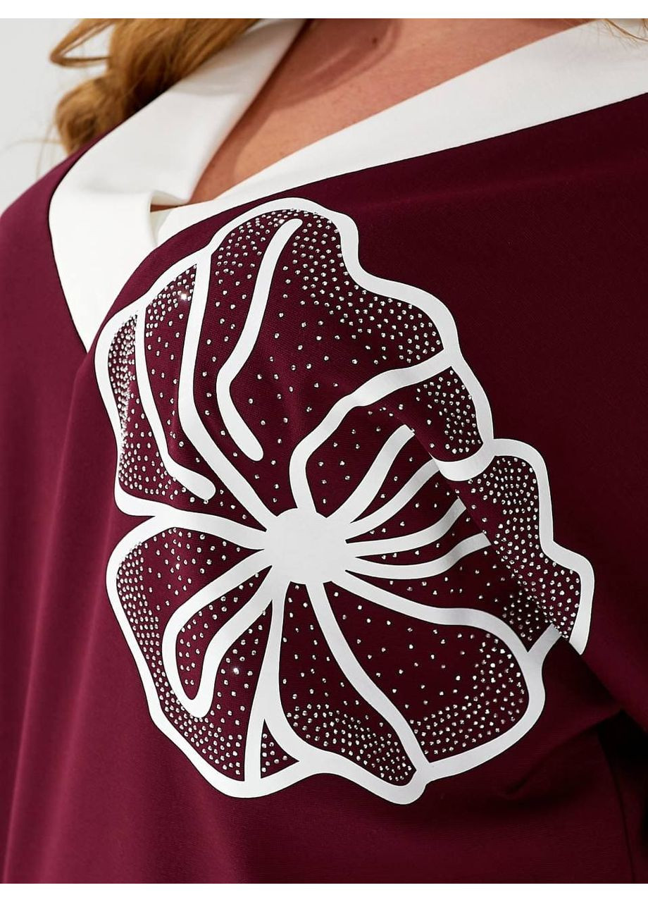 Женский прогулочный костюм цвета марсала New Trend (322847524)