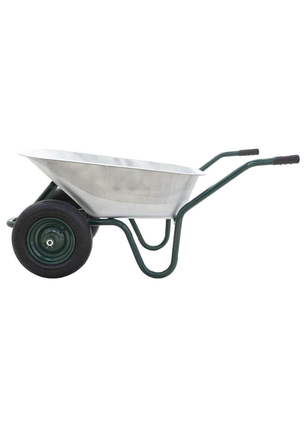 Тачка садово-будівельна D-12 двоколісна 100 л/200 кг колесо пневматичне з камерою PN 3.5х8 Ø 37 см підшипник 79-9853 Mastertool (364121327)