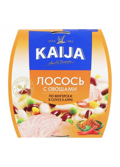 Лосось з овочами по-угорськи в соусі карі 220 г Kaija (361145796)