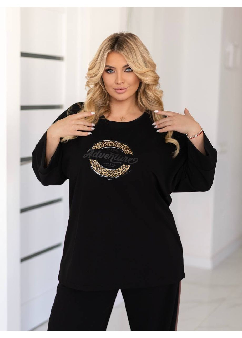 Женский костюм-двойка из креп-дайвинга No Brand (367853275)