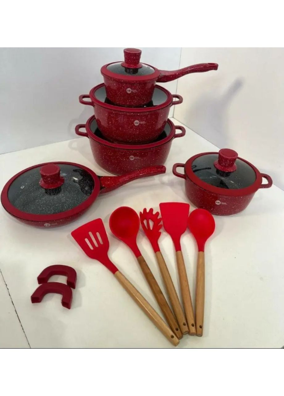 Набор круглых кастрюль 17в1 Higher Kitchen No Brand HK-316 (299424809)