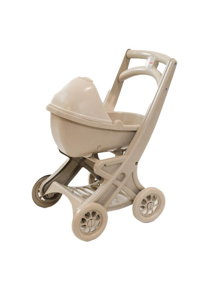 Дитячий візочок для ляльок з люлькою 0121/02eco іграшкова, Бежевий No Brand (315341898)